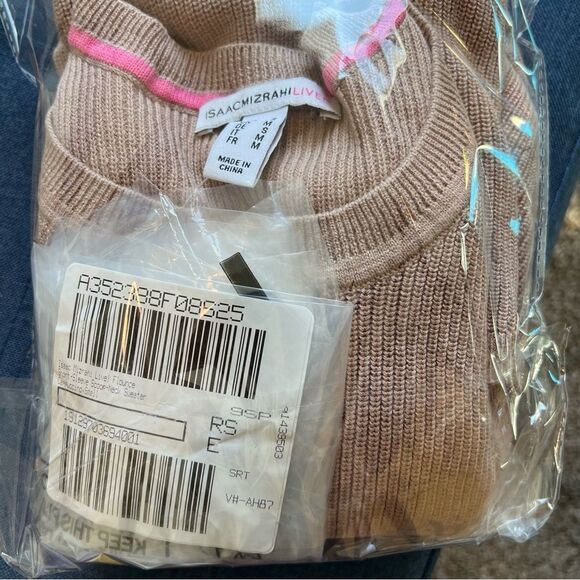 NWT Isaac Mizrahi! Short-Sleeve Scoop-Neck Sweater | Size S - Picture 9 of 9